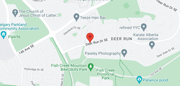 map of 216 15403 Deer Run Drive SE